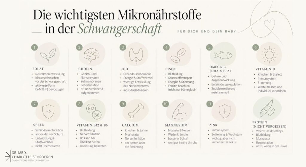 Mikronährstoffe in der Schwangerschaft - Dr med Charlotte Schroeren
