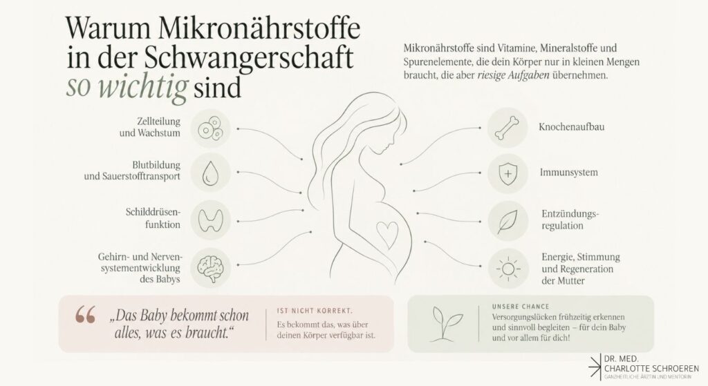 Warum Mikronährstoffe in der Schwangerschaft wichtig sind - Dr med Charlotte Schroeren